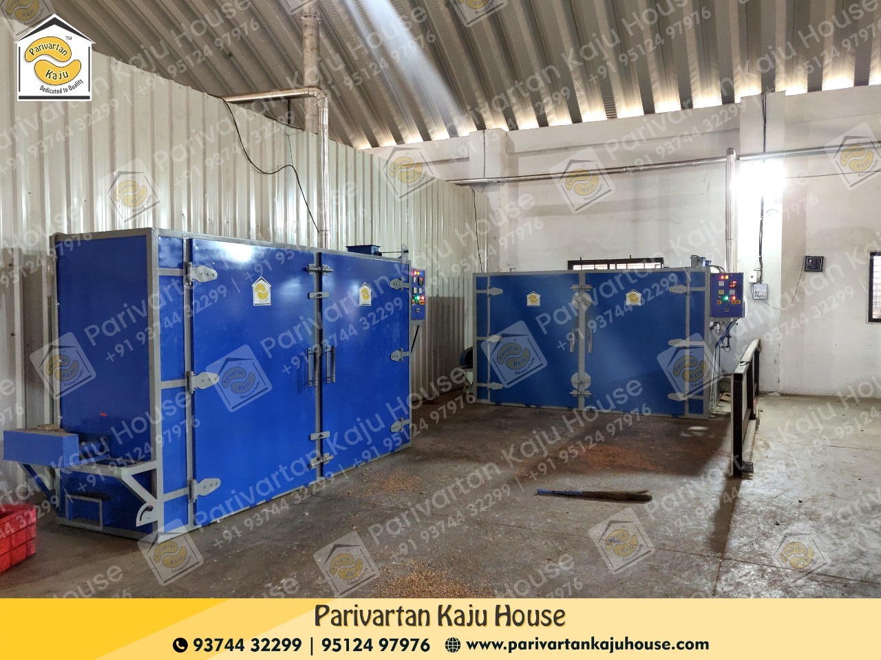 Electric Cashew Dryer - Advantage: Reduces Processing Time