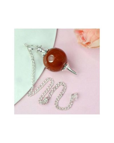 लाल कार्नेलियन बॉल पेंडुलम