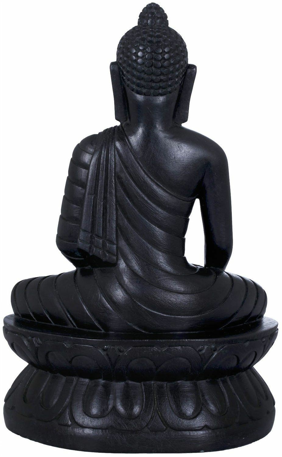 Black Marble Buddha Statue