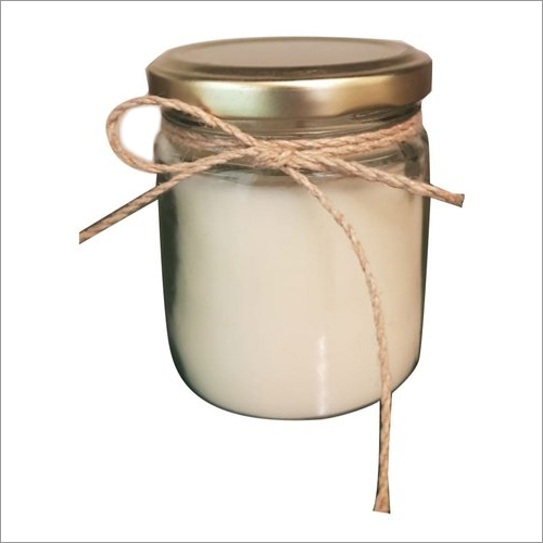 Large Scented Candle In Glass Jar With Metallic Lid Size: Different Size Available