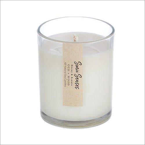 White Soy Wax Scented Candle In Glass Votive