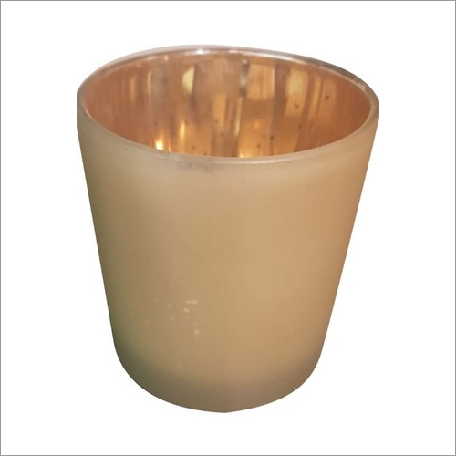 Scented Candle In Painted Glass Votive - Wax, Various Sizes , Handcrafted for Home Decoration, Enhances Ambiance in Diverse Colors and Patterns
