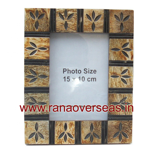 Wooden Mirror Frame - Superior Quality Wood, Exquisite Design, Polished Finish | Perfect Decorative Piece and Gift Ideal