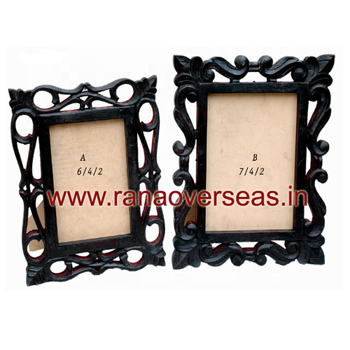 Wood Decorative Handcrafted Wooden Wall Mirror Picture Frame For Home Decor