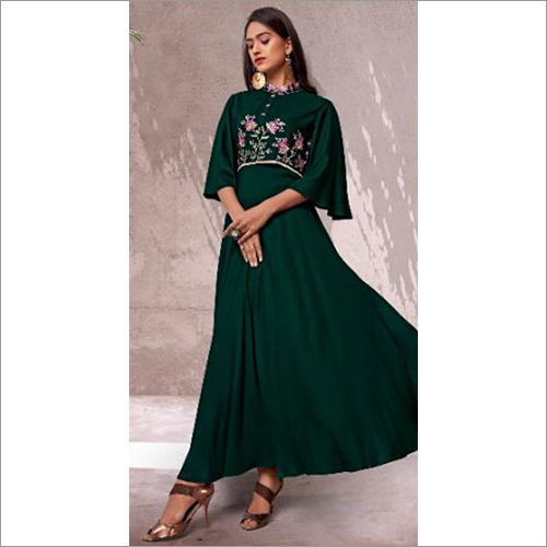 Ladies Modern Long Kurti - Lightweight Cotton Blend, Stylish Casual Fit | Washable, Perfect for All Seasons