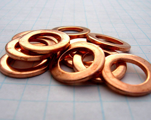 Copper Washer - 10x13.5x1mm, Bright Annealed Finish, Seamless Circle Design For Optimal Sealing Gaskets
