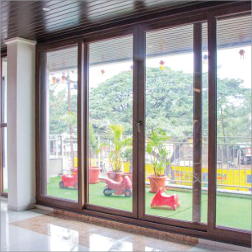 UPVC Sliding Door - Unplasticized Polyvinyl Chloride, Standard Size, Any Color | Impact Tolerant, Stainless Steel Screen Netting, Easy Maintenance