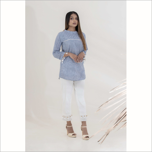 प्रीमियम लाइक्रा बॉटम सेट के साथ वॉशेबल प्रीमियम कॉटन टॉप