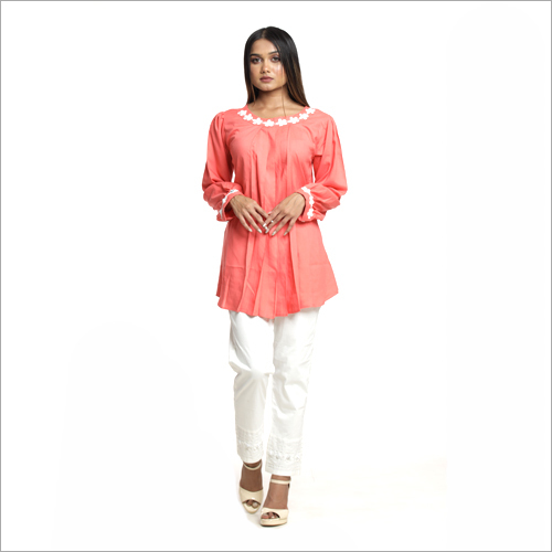 वॉशेबल हैवी क्वालिटी रेयॉन टॉप और कॉटन लाइक्रा पैंट सेट