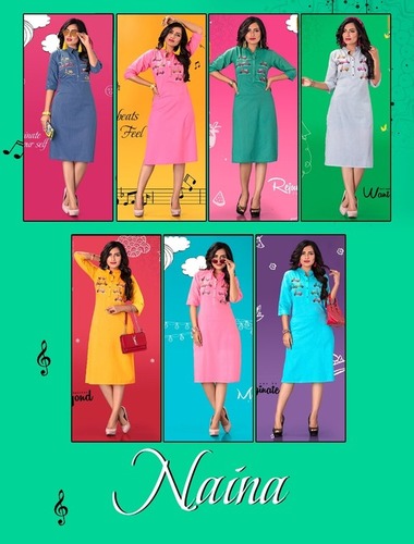 वॉशेबल नैना - कॉटन कुर्ती