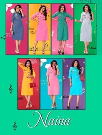 वॉशेबल नैना - कॉटन कुर्ती