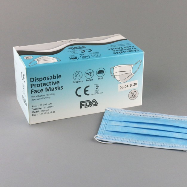 3 Ply Mask Face Mask Box Printing