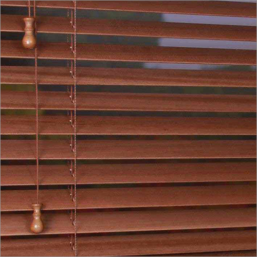 Wooden Roller Blinds - Wood Material,  Window Coverage, Brown Color | Ideal For Home, Hotel, And Office Spaces