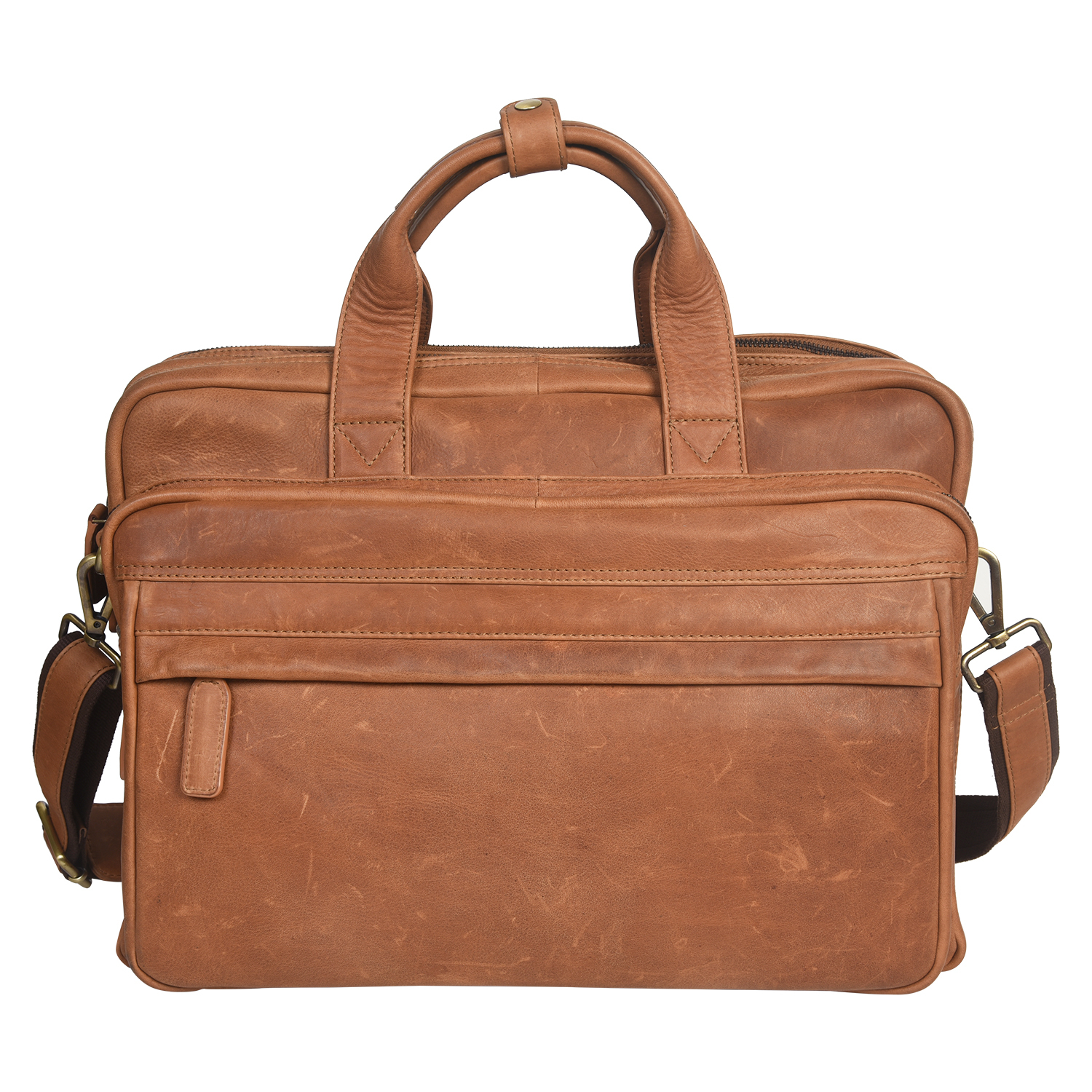 Leather Bag - Genuine Leather, 30x20x20 Cm | Red Fashionable Shoulder Bag With Zipper Closure, Designed For Women, Warranty Included