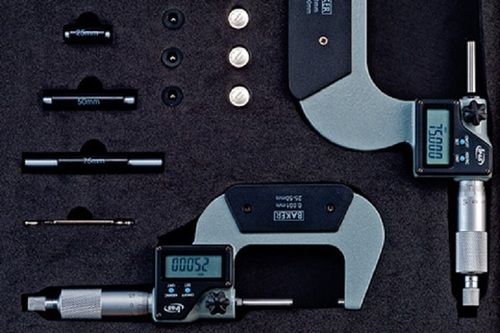 Baker Gauges 4dmm100 Set Of Digital External Micrometer Application: Yes