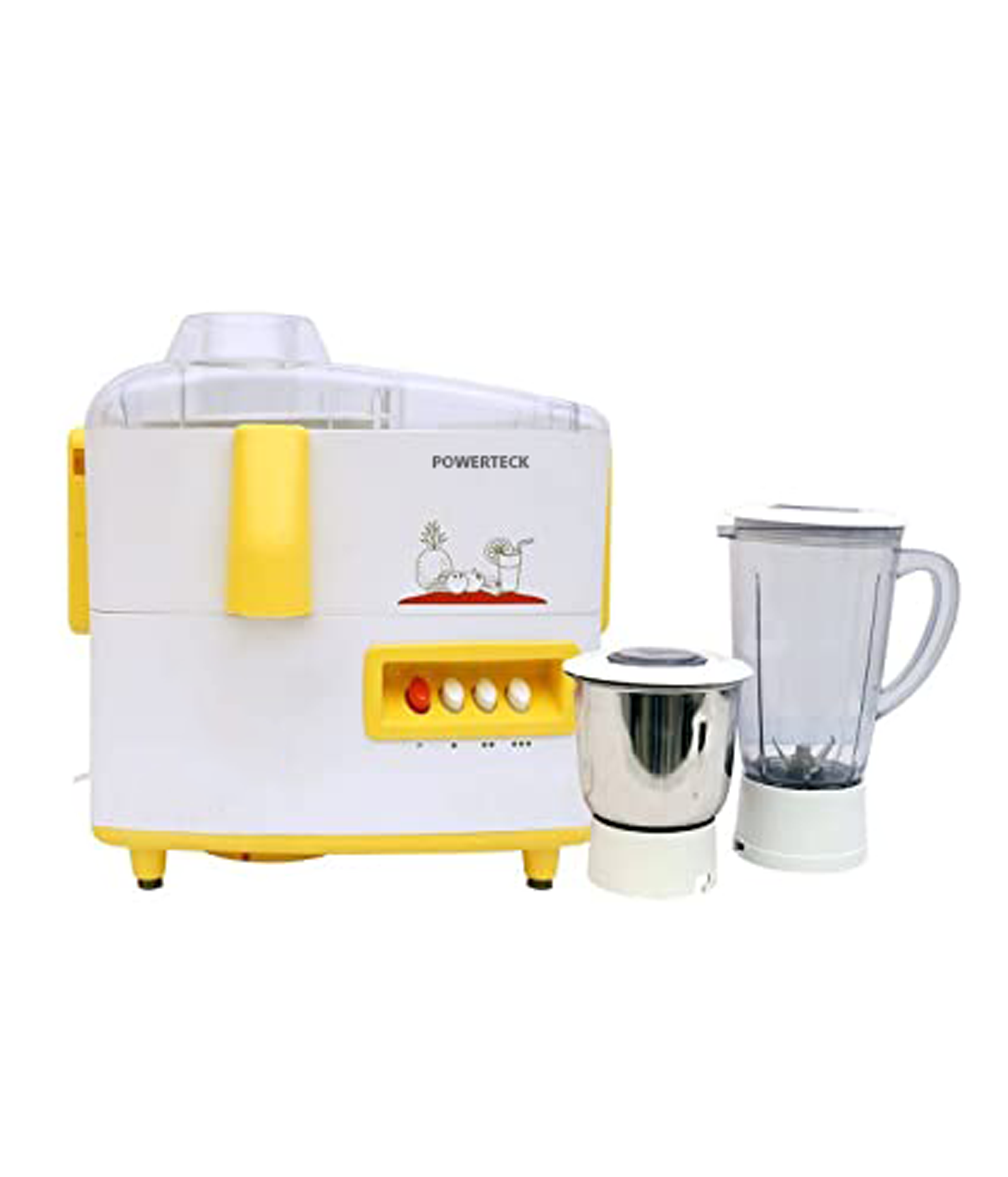 Juicer Mixer Grinder - 550 Watt Power, 3 Jars, High Speed Mode | Versatile For All Colors, 2 Year Warranty