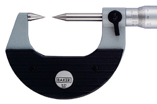 Baker Gauges Mmc25-p1 Special External Micrometer -Point Application: Yes