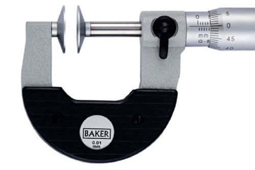 Baker Gauges Mmc25-d Special External Micrometer - Disc: Rotating Application: Yes