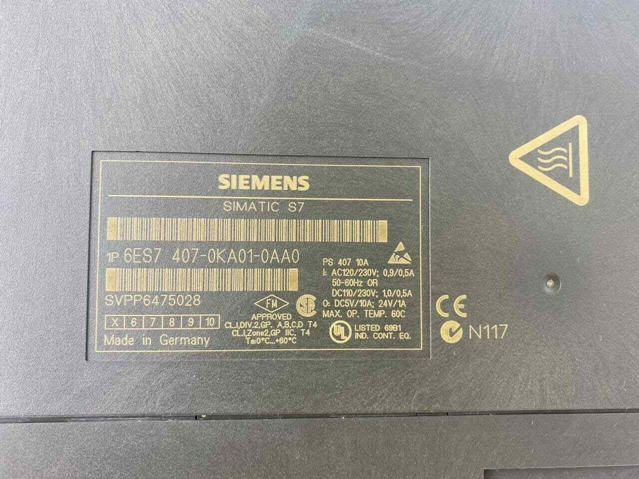 Siemens Simatic S7 6es7 407-0ka01-0aa0