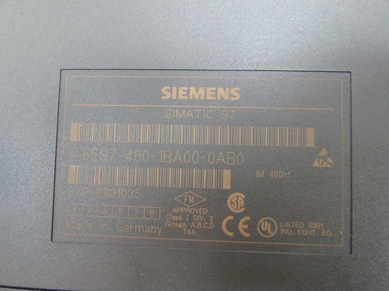 Siemens Simatic S7 6es7 460-1ba00-0ab0