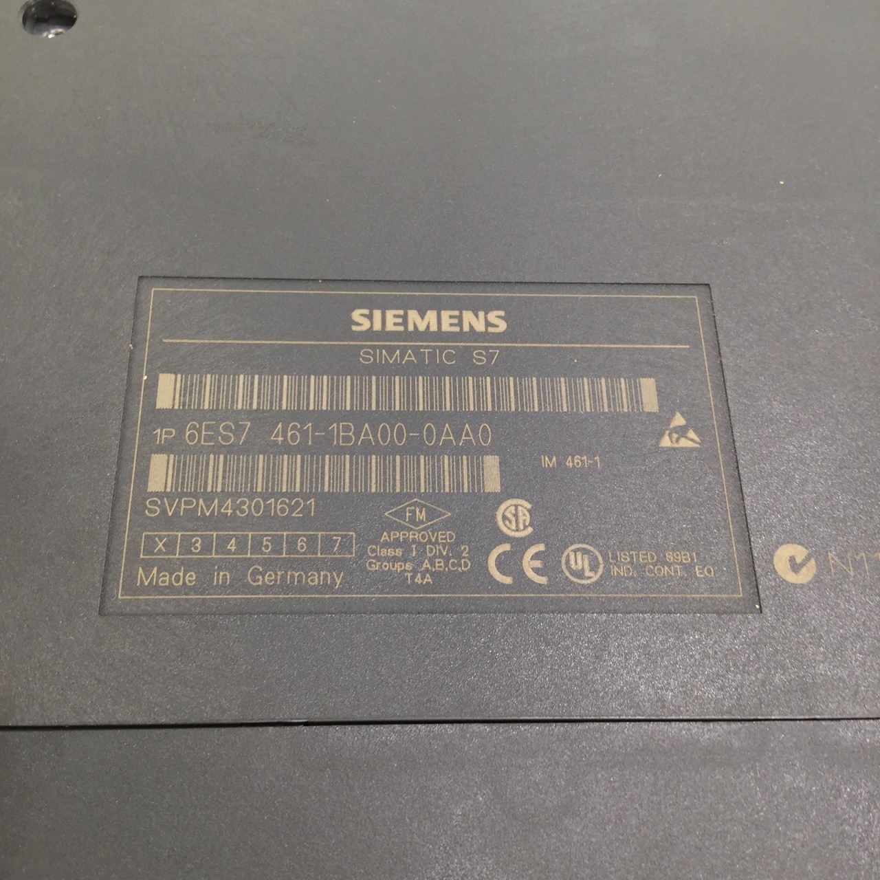 Siemens Simatic S7 6es7 461-1ba00-0aa0