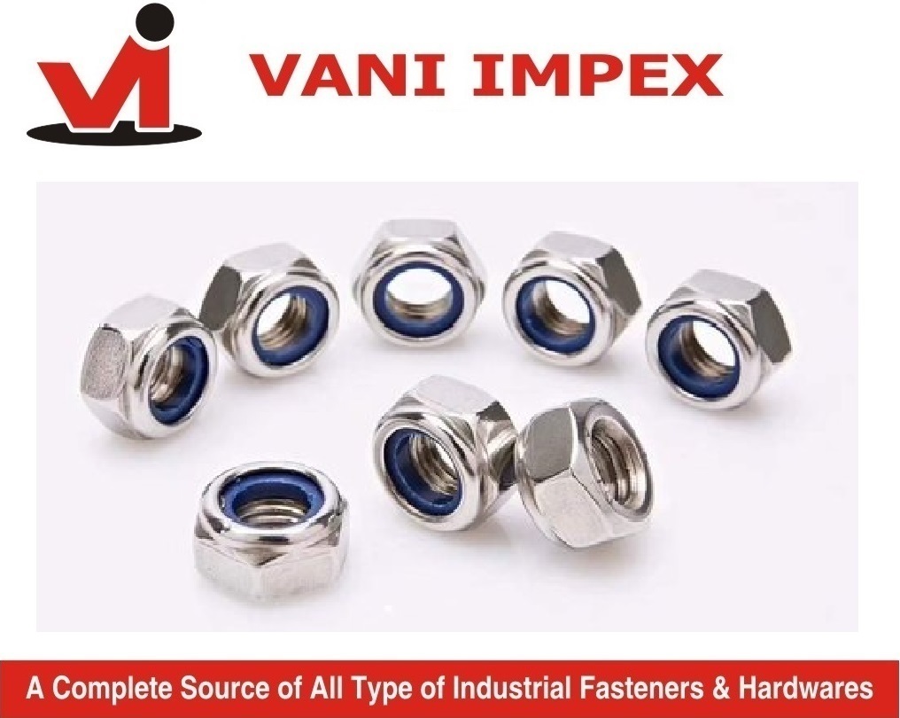 Stainless Steel Nylock Nuts - Corrosion Resistant, Durable Locking Mechanism, Reliable Performance, Ideal For Vibration Applications