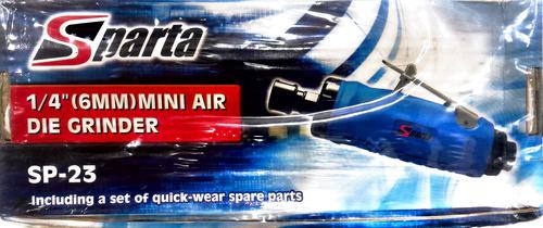 स्पार्टा 1/4' (6mm) मेटल बॉडी एयर डाई ग्राइंडर रबर ग्रिप के साथ H.D. (Sp-23)