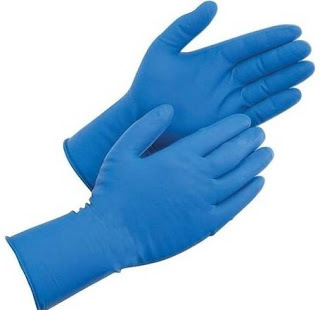 Wholesale Blue Powder Free Non-medical Nitrile Gloves With High Quality Disposable Nitrile Glove