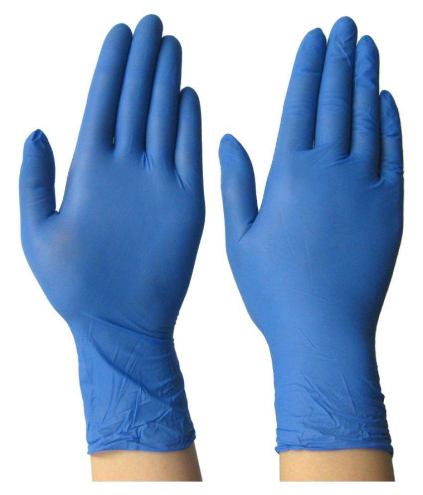 Wholesale Blue Powder Free Non-medical Nitrile Gloves With High Quality Disposable Nitrile Glove