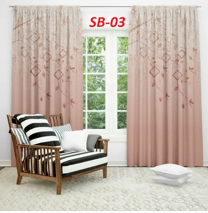 Blackout Digital Print Curtains - Color: Multi