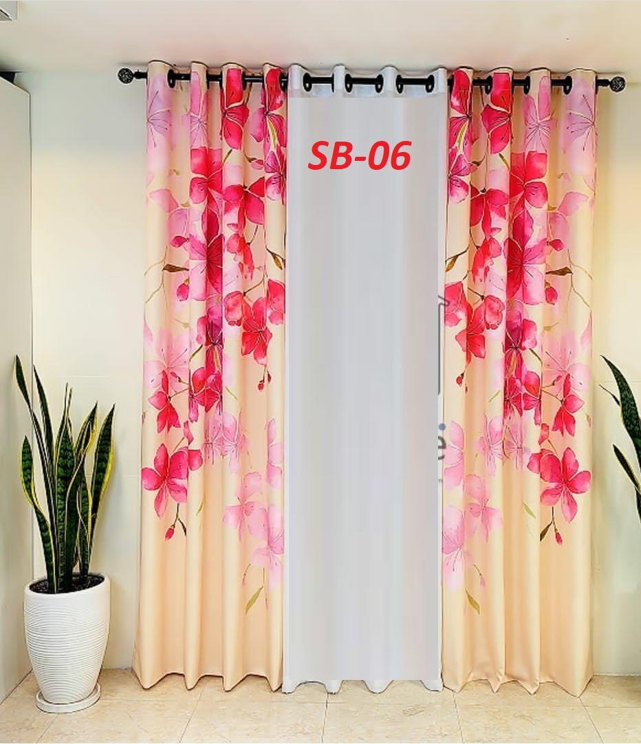 Blackout Digital Print Curtains - Color: Multi