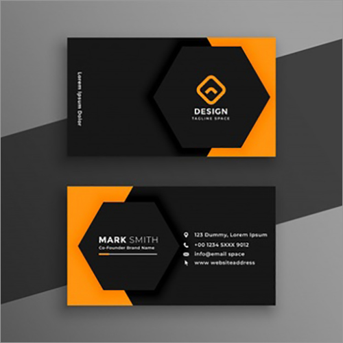 Visiting Card - Card Stock, 85x55 mm, Black | Offset Printing, Matt Finish, Moisture Resistant for Professional Networking & Business Exchange
