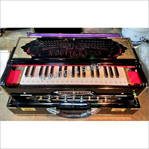 Gloss Finish Harmonium - Wood Body, Available in Multiple Sizes | Multicolor, 9 Scale with 3 Sets of Reeds for Concert Use