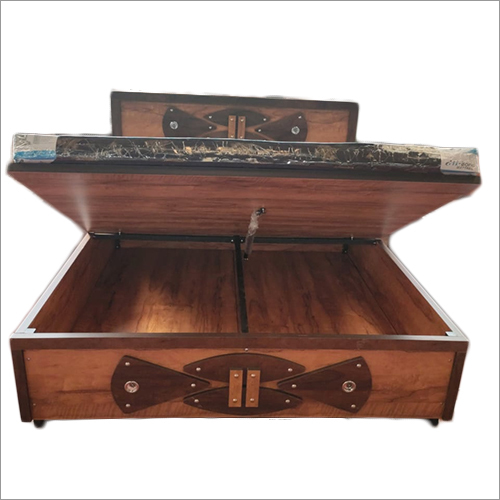 Handmade Queen Size Wooden Bed With Top Open