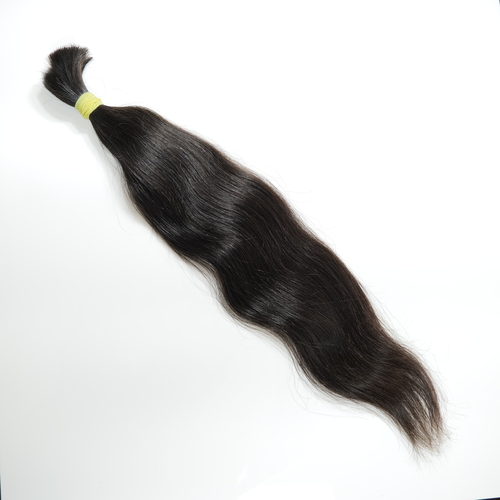Raw Human Hair - 12-32 Inch Length, Black Remy Hair | Unprocessed, Cuticles Aligned, Suitable for Bleaching to Achieve Blonde Shades
