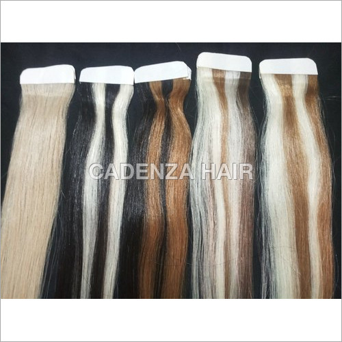 ब्लैक टेप-इन हेयर एक्सटेंशन