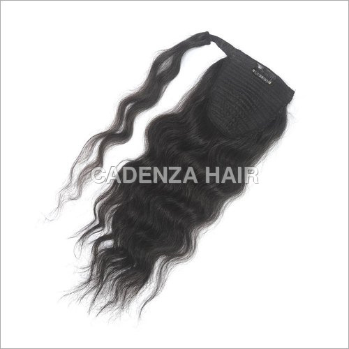 Black Human Hair Ponytail Extension
