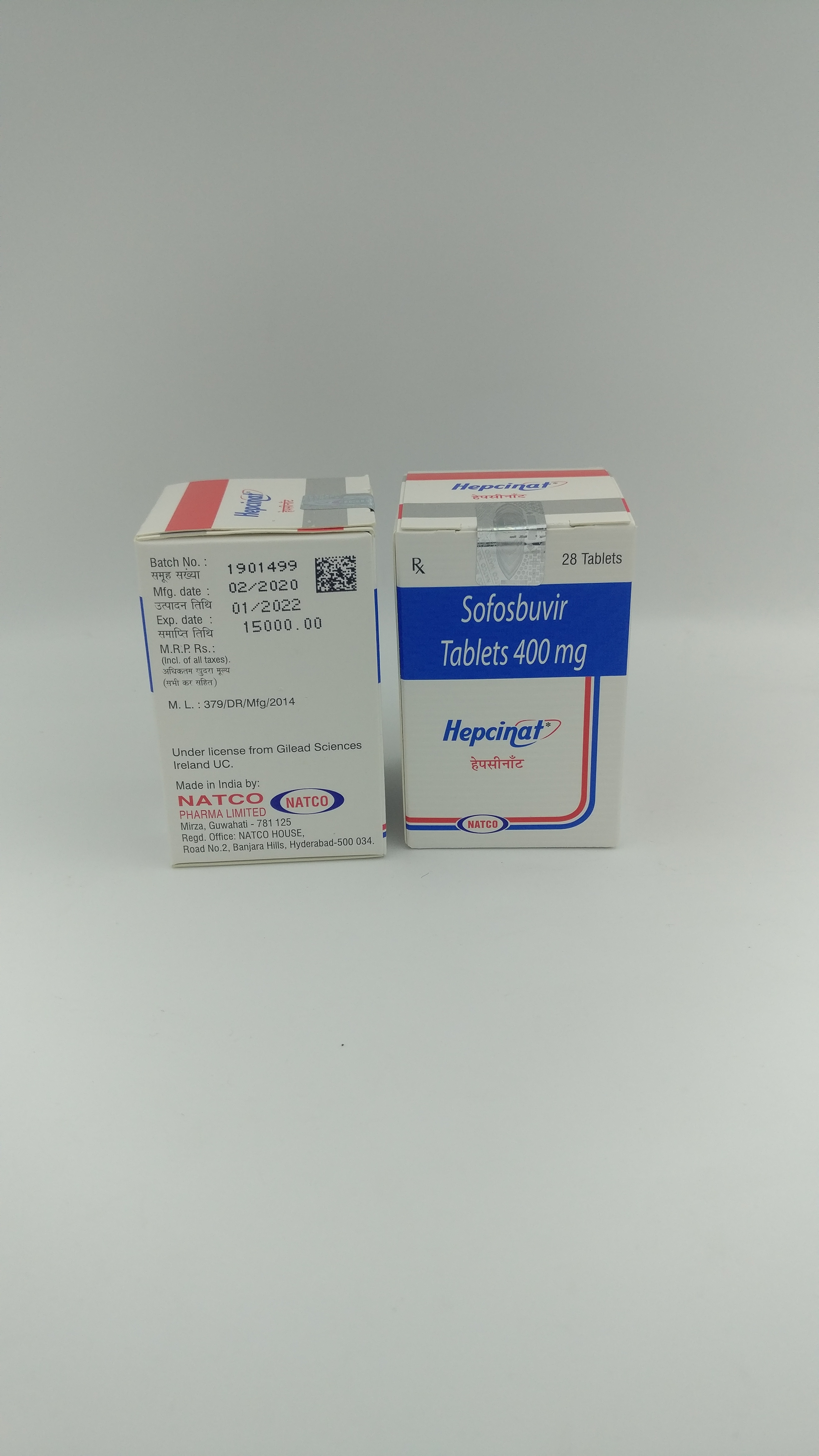 Hepcinat Tablet - Sofosbuvir 400 Mg | Antiviral Medication For Chronic Hepatitis C Infection, Enhances Immune Response, Reduces Virus Load