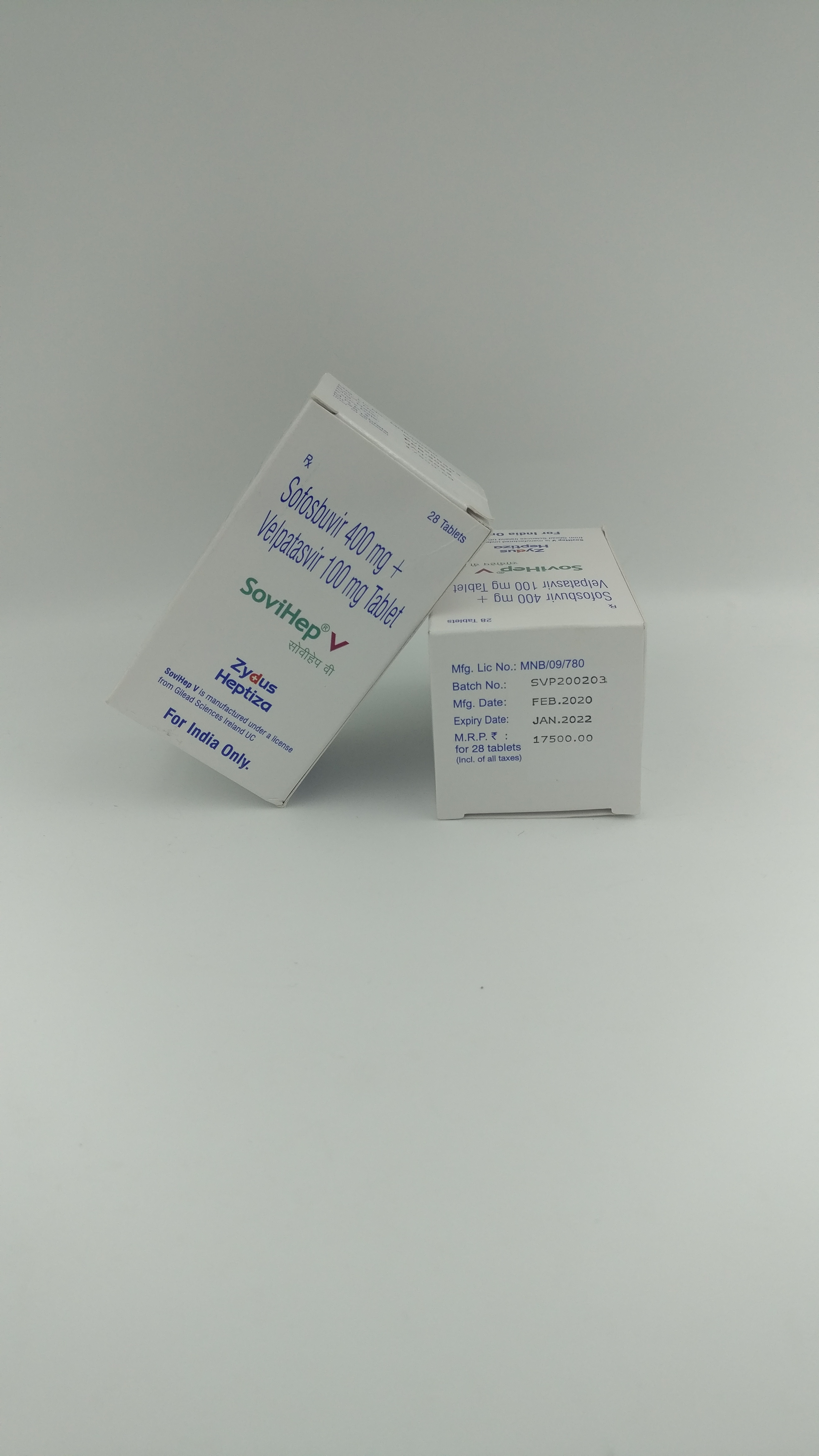 Sovihep Tablet - Sofosbuvir 400mg , Antiviral For Chronic Hepatitis C Management, Improves Immune Response