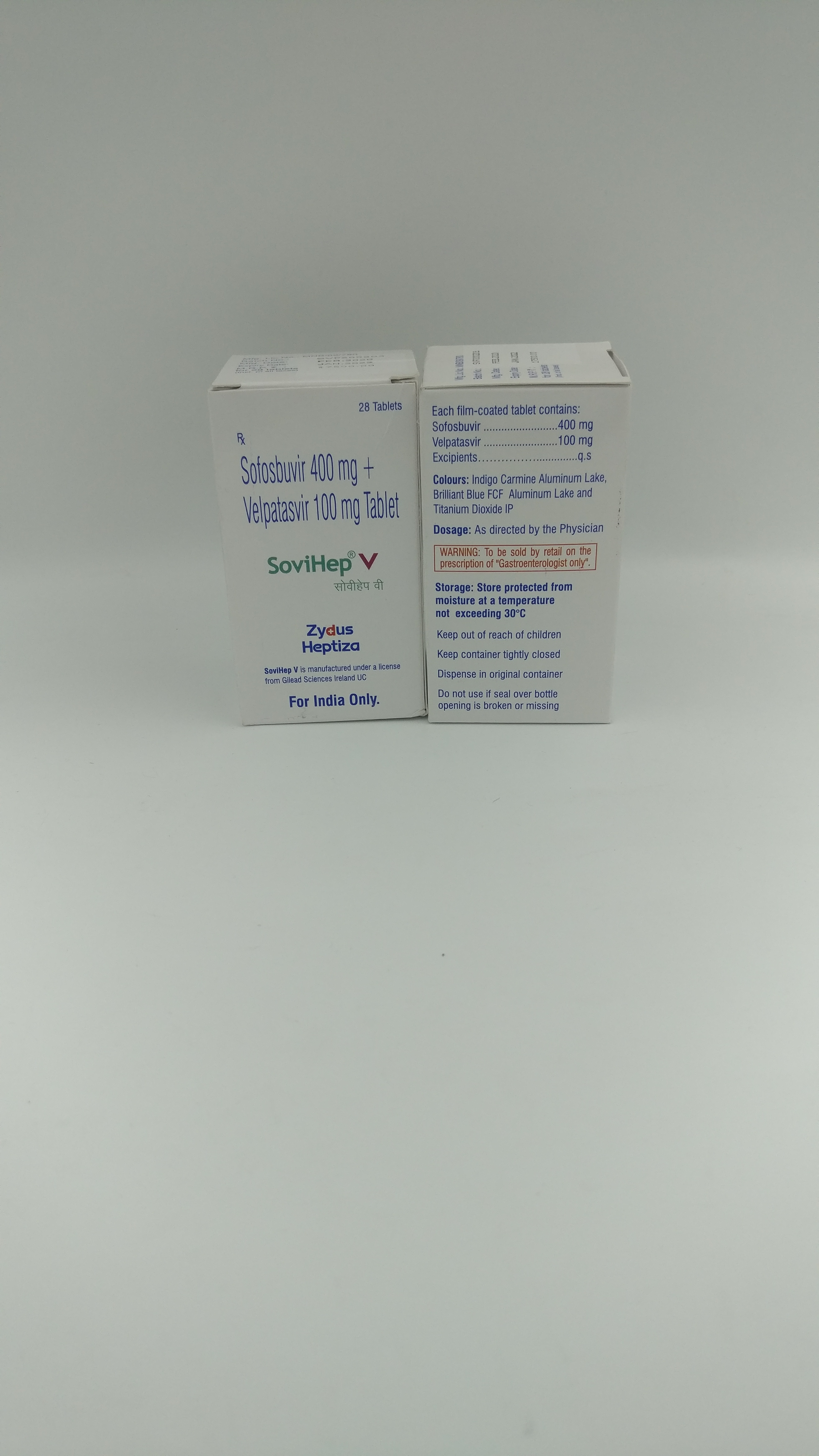Sovihep Tablet - Sofosbuvir 400mg , Antiviral For Chronic Hepatitis C Management, Improves Immune Response