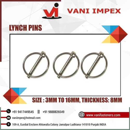 Linch Pins - High-Strength Steel, Universal Size | Durable Locking Mechanism for Secure Applications