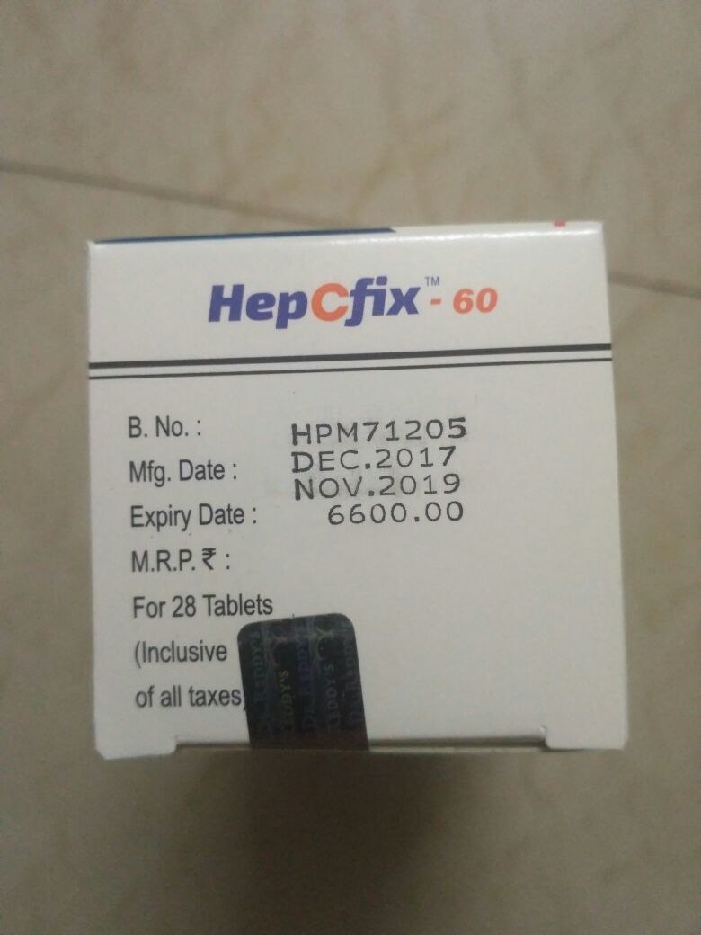 Hepcfix 60mg Tablet Ingredients: Daclatasvir (60mg)