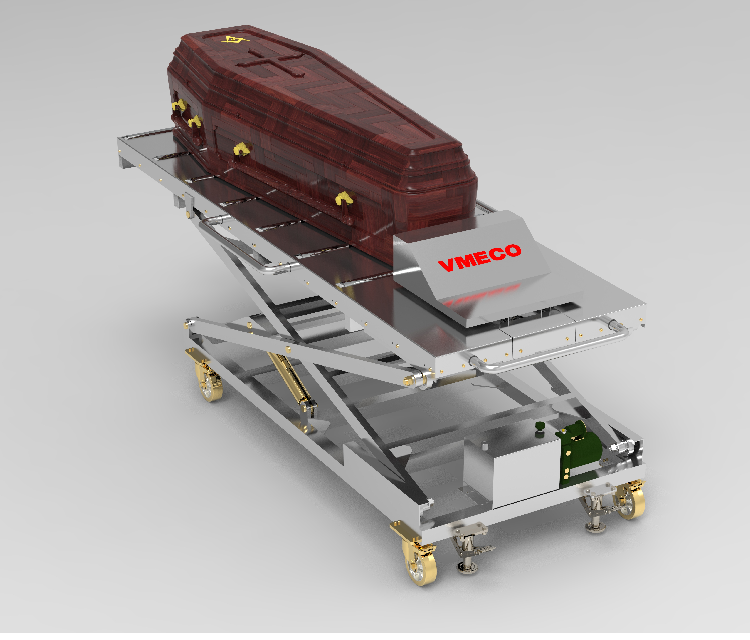 New High Quality Product 2021 Dead Body Lifting Trolley For Crematorium