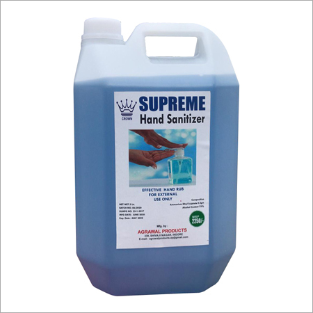 5 Ltr Supreme Hand Sanitizer Application: Personal Care