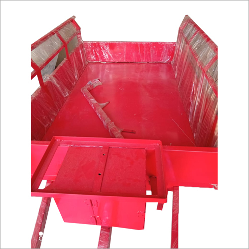 MS Tractor Trolley - Mild Steel, Red Metallic Finish | High Strength, Corrosion Resistant, Easy to Connect