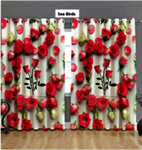 पॉलिएस्टर लॉन्ग क्रश डिजिटल प्रिंट पर्दे