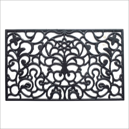 ब्लैक रबर मोल्डेड आयरन मैट