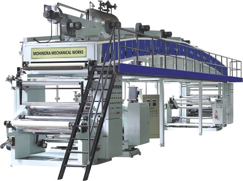 Paper Coating Machine - Bopp Film, 30 Inch Coating Width, 150 Coating Speed | Computerized, Automatic, Single Rewinder, Water-Based Glue, PLC Control, Hot Air Heating System, Mayer Bar Coating Head