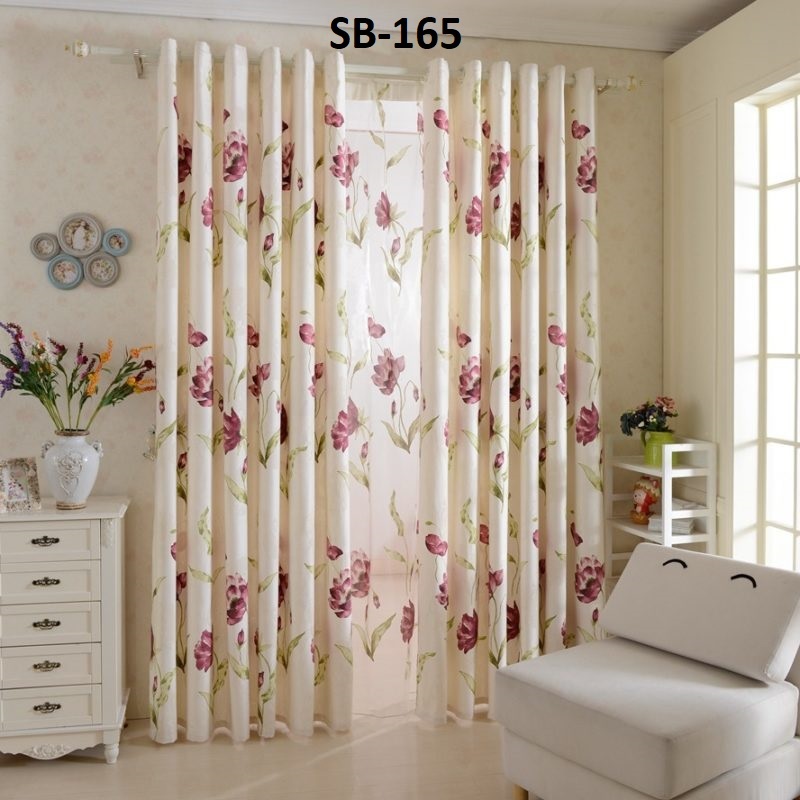 Blackout Digital Print Curtains - Polyester Material, 48 Inch Width , Multi-color , All Sizes Available