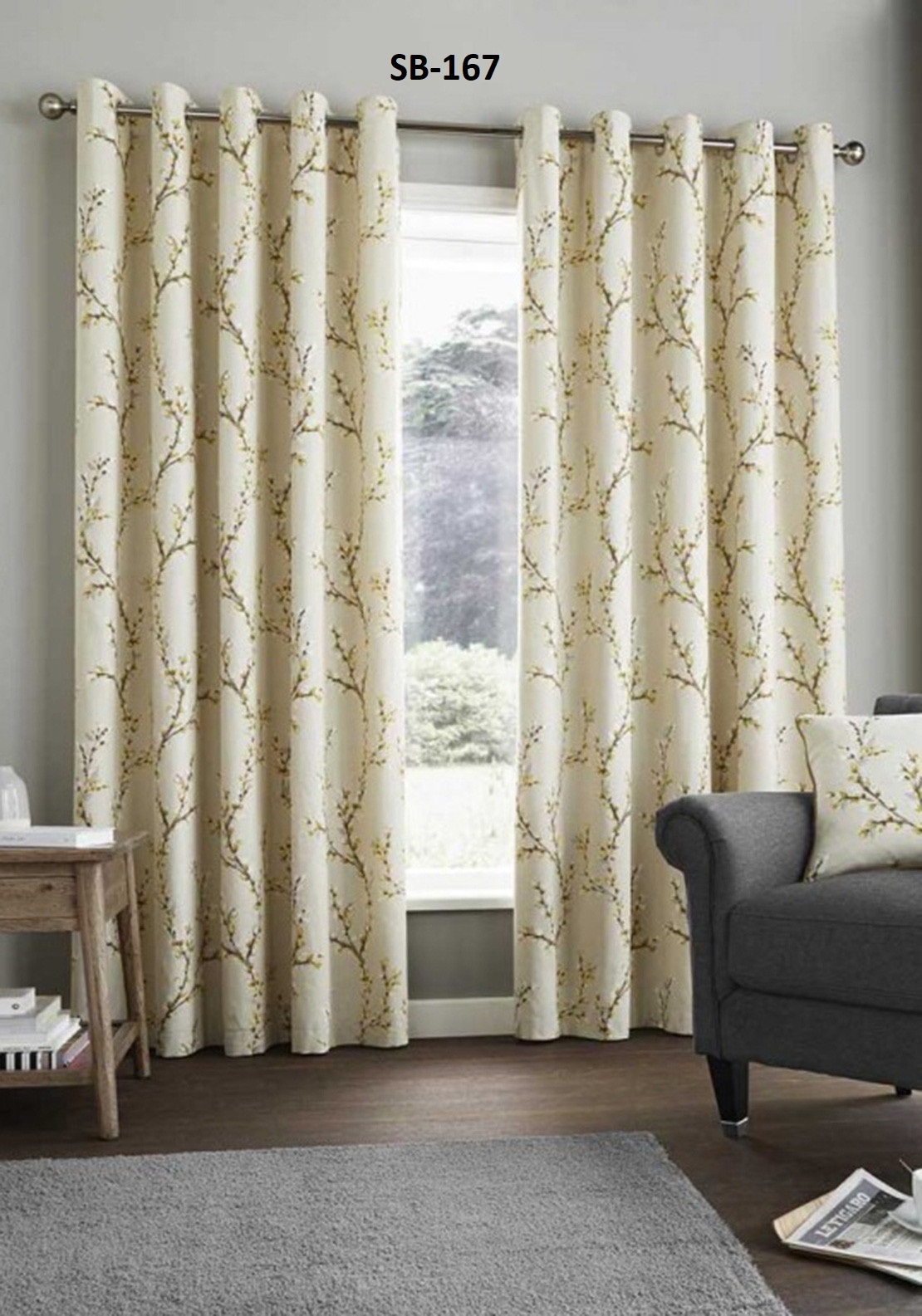 Blackout Digital Print Curtains - Polyester Material, All Sizes Available, Multi-color Design For Complete Light Blocking